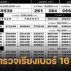ตรวจหวยไทย16/4/65